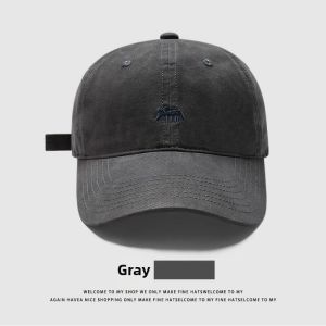 TUCANO | Fox Embroidery Wide Brim Soft Top Baseball Cap Purple