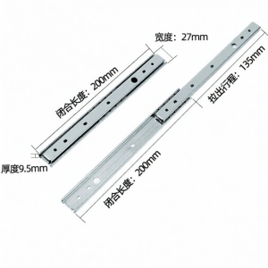 Replacement Linear Two-Section Lightweight Slide Rail 27cm
