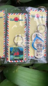 Móc khóa nhựa cảnh Việt Nam lưu niệm nhiều mẫu vỉ 6 chiếc