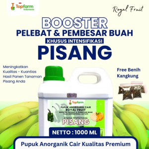Pupuk Pisang Terbaik / Pupuk Pisang Topfarm / Obat Pisang Agar Buah Lebat / Booster Cair Khusus Pelebat Buah Pisang / Pupuk Tanaman Pisang / POC Khusus Pisang
