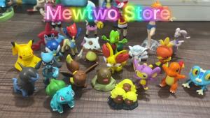 Takara Tomy | TOMY WCT Super Cute Pokemon Figures Kawaii Pikachu Piplup Vulpix Meowth Cubone Marshadow Axew Keldeo Mini 4cm toys