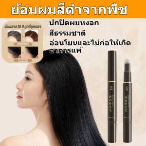 【1/2ชิ้น】 ปกปิดผมหงอก ปากกาปิดสีผม แป้งเงาผม ผงแฮร์ไลน์ สำหรับปิดเหม่ง แป้งฝุ่นปิดหัวเถิก กันน้ำ ปกปิดผมขาวทนเหงื่อ ย้อมผม อุปกรณ์ทําผม