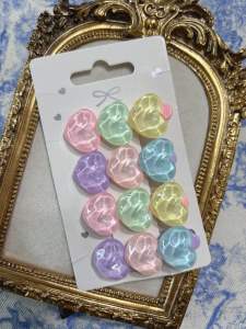 Set of hair clips ties sold by full sets for girls adults dress up