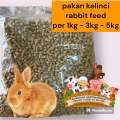 pelet kelinci rabbit food makanan kelinci hamster cepat gemuk besar bulu tidak rontok. 