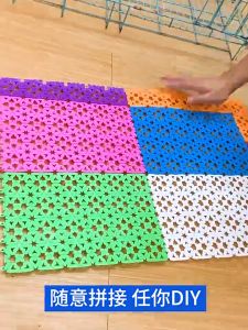 Multifunctional Splicing Plastic Mat Pet Dog Cat Pad Mesh Mat Bathroom Non-slip Mats Pad