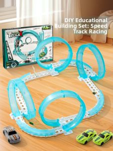 QU RAN | Educational Assembling Challenge Racing Car Track Toy