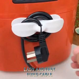 Kitchen Storage Cord Wrapper Cable Wire Cord Organizer Winder Cable Management Clip