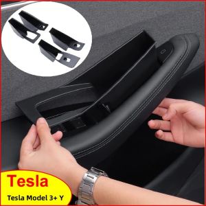 Hộp Đựng Đồ Khay Để Đồ Tay Nắm Cửa Xe Tesla Model 3/Y Model Y Juniper - Khay Chữ Nhật ABS Để Đựng Đồ Bên Trong Tay Nắm Cửa Nhẹ Chống Gỉ
