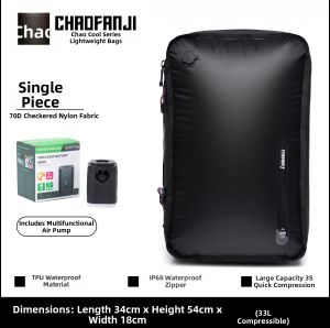 CHAOFANJI | Pump-Free Vacuum Compression Airtight Travel Luggage Clothing Storage Bags