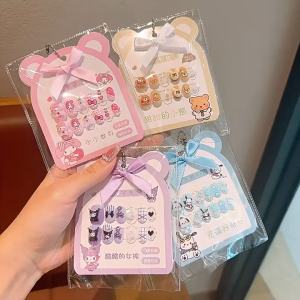 NAIL ART 3D SANRIO KUKU PALSU ANAK TIMBUL CUTE CHILDREN NAIL STICKER NEW EDITION