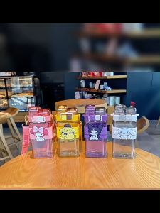 2in1 กระติกน้ำเด็ก 520ML กระบอกน้ำ 2 ช่อง กระบอกน้ำพกพา กระบอกน้ำพกพา  มีสายสะพาย