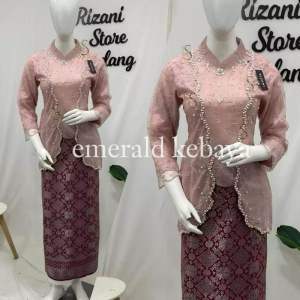 emerald kebaya - SETELAN KEBAYA MISKHA - KEBAYA MODREN  PESTA - BRIDESMAID - WISUDA.