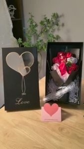 2025 New Jiditech 11/18/23 pcs Rose Flower Gift Box Valentines day Present Christmas Birthday Gift Satin Rose Flower Bouquet (Valentines Mothers Day Birthday Monthsary Anniversary Gift Graduation Gift Teachers Day Christmas Gift