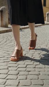 Otto 20700597 Marcella Woman Genuine Leather Slingback Heel Sandals