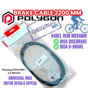 ( POLYGON ORI ) Kabel Rem Sepeda Mekanik Panjang 2200mm 2.2 Meter Brake Cable Rear Inner Housing MTB