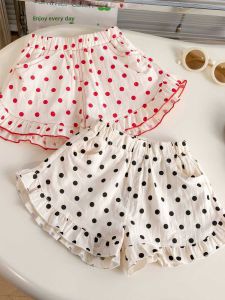 Fashion Thin Design Girls Shorts Summer New Style Korean Breeze Polka Dot Lace Casual Shorts