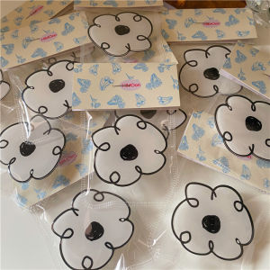 HIMOon Minimalist Black White Flower-shaped Creative Expandable Adhesive Table Universal Phone Stand Airbag Support