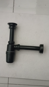 [ VIENA ] Sifon Wastafel Botol Afur Pembuangan Saringan Wastafel Plastik Tebal Hitam AV-1528-BLC Komplet Set