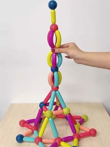 KTPH 36pcs Kids Magnetic Stick Ball Building Blocks Montessori Toys