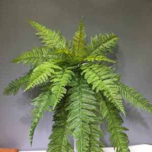 Long Tail Fern Leaf 18 Leaves Artificial Persian Grass Biodiverse Decorative Green Plant Window Display Engineering Fern Leaf