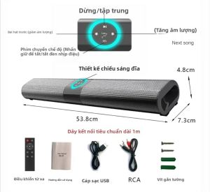 Hệ Thống Loa Bluetooth Không Dây Loa Thanh 2.0 Kênh Âm Thanh Nổi Siêu Mạnh Rạp Hát Tại Nhà Máy Chiếu TV Tương Thích Với USB USB RCA
