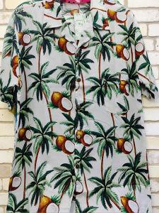 Hawaii Short Sleeve Floral Shirt Summer Casual Beach Style Mens Set Hong Kong Style Versatile Soft Luster Regular Fit Single Button