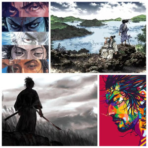 Bandai | Japan Anime Figure Samurai Oil Painting By Numbers Home Decor Modern Wall Decor for Living Room Bedroom Gift No Frame