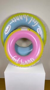 Rooxin Inflatable Pool Float Swimming Ring For Adults Water Play Swim Tube Swimming Circle Summer Beach Party Float