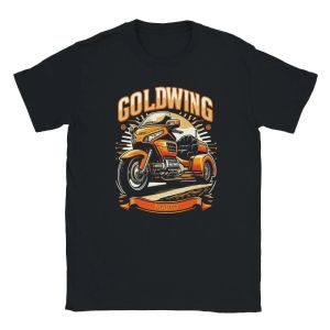 Honda | Honda Mens and Womens T-shirt Honda Goldwing Biker Summer Motorcycle Tee Racing Short-sleeved Spring Cycling Off-road Top