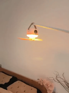 OAUSTECT Wireless stand Ceiling Fans with night light function remote control for outdoor 7200MAH