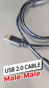 เเพ็ค 5 ชิ้น สาย USB 2.0 ผู้-ผู้ ยาว 1.5m สายเคเบิ้ล USB type A ต่อพ่วงคอม TypeA เชื่อมต่ออุปกรณ์