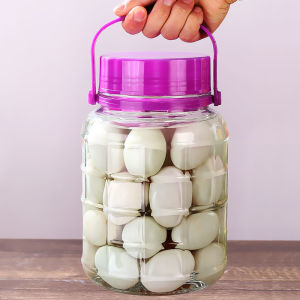Extra Large Glass Bottle Container for Pickling Duck Eggs Kimchi Fermentation Home Use Wine Making Sealable Jar Garlic in Sugar
