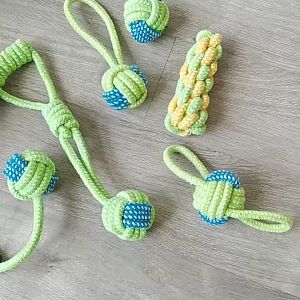 Pet Chewing Toys Puppy Dog Bite Chewys Toys Braided Rope Toys 狗狗玩具 棉绳啃咬玩具 磨牙玩具