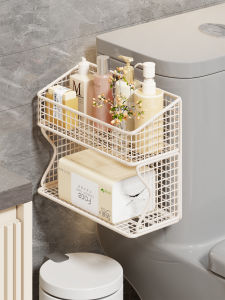 Hộp Đựng Khăn Giấy Phòng Tắm Treo Tường Không Cần Khoan Giá Để Khăn Giấy Hình Chữ Nhật Kiểu Châu Âu Dùng Trong Gia Đình