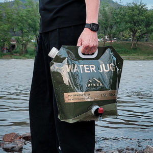 7.5L Folding Water Bucket No Leakage Outdoor Travel Collapsible Pouch with Faucet Fishing Camping Supplies