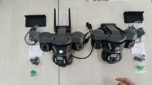 CCTV V380 Pro Terbaru Kamera CCTV Three Lens 10X Zoom Outdoor IP66 Waterproof Dorongan Informasi Alarm Cerdas