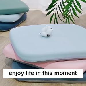 Ice silk stretch memory foam seat cushion breathable cushion for home and office long sitting spine protection detachable and washable