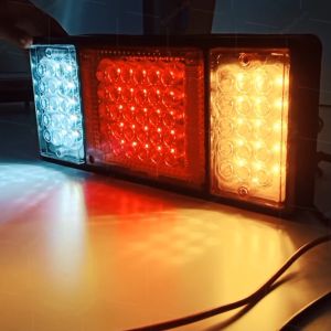 ไฟท้าย 12Vและ24V LED ไฟท้ายไม่มีแป้น ไฟสัญญาณรถยนต์ รถบรรทุก และรุ่นทั่วไป (TriblockPT)