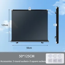 Retractable Sun Shade Auto Retractable Sun Shades Front/Rear Shutter Auto Interior Accessories Car Anti UV Sun Visor Protector