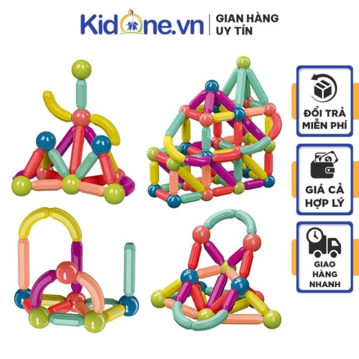 Đồ chơi xếp hình nam châm nhiều chi tiết KIDONE đồ chơi xếp hình phát ...