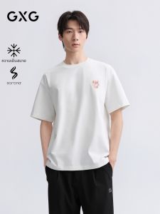 GXG | Short Sleeve Cool Sensation T-shirt with Back Pattern Crew Neck