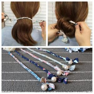 Original Fabric Pearl Butterfly Knot Hair Flower Pot Holder & Iron Wire Ball Head Organizer: A Comprehensive Guide