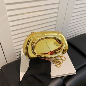 Gold Acrylic Metal Closure Box Clutch Bag Women Evening Wedding Party Cute Purse Bag Handbags Silver 2025 Spring New Fashion Ins