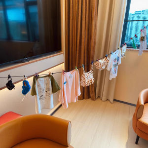 Portable Travel Laundry Line Outdoor Indoor Hanging Clothes Rope Hotel Clothesline Pull Tight Easy to Carry Travel Essentials