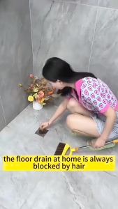 Stiker Saringan Rambut Kamar Mandi Saringan Anti Mampet Floor Drain Saringan Untuk Penahan Rambut