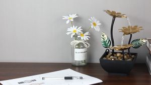 Tabletop Fountain Ornaments humidifier Home Gardening Decoration Rockery Water Fountain Crafts Gifts Desktop Decoration Creative Decorations Christmas gifts