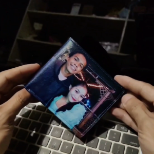 Custom Photo Wallet – Personalized Couple Picture Wallet PU Leather Long & Short Wallet Gift