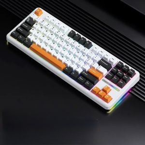 AULA | AULA F87 Pro Wireless Gaming Mechanical Keyboard 87 Key TKL Tri-Mode Bluetooth Hot Swap Gasket RGB Keyboard for Desktop PC Gamer