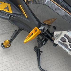 SEMSPEED Motorcycle Rear Footrests Passenger Foot Pedal Pegs Rests Footpeg For Yamaha XMAX 400 300 250 125 V1 V2 V3 2017-2026