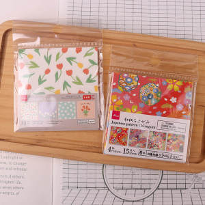 Mini Origami Colorful Handmade Paper Mix Color Thousand Paper Crane Flower 7.5cm Traditional Japanese Style Craft Paper